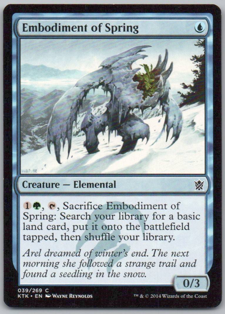 Embodiment of Spring 39 Normal Creature Card - Khans of Tarkir