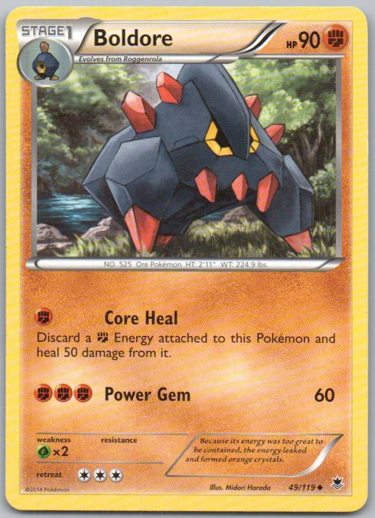 Boldore 049 Normal Fighting Card - Phantom Forces