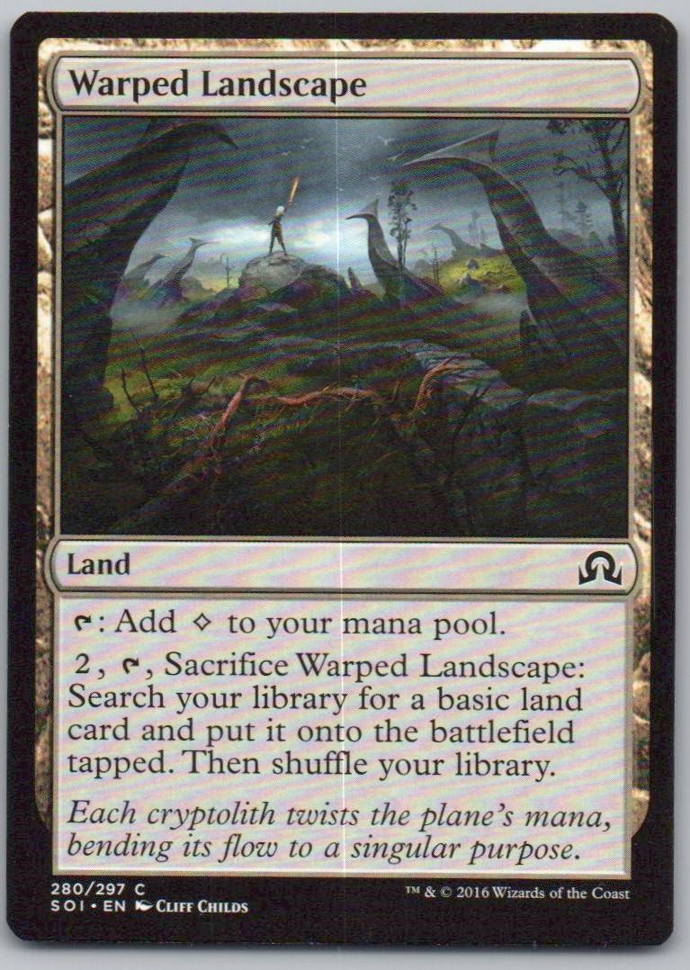 Warped Landscape 280 Normal Land Card - Shadows over Innistrad