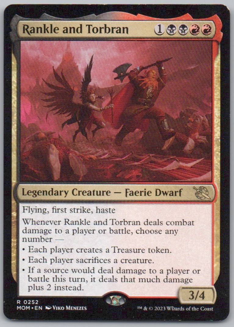 Rankle and Torbran 252 Normal Legendary Card - March of the Machine
