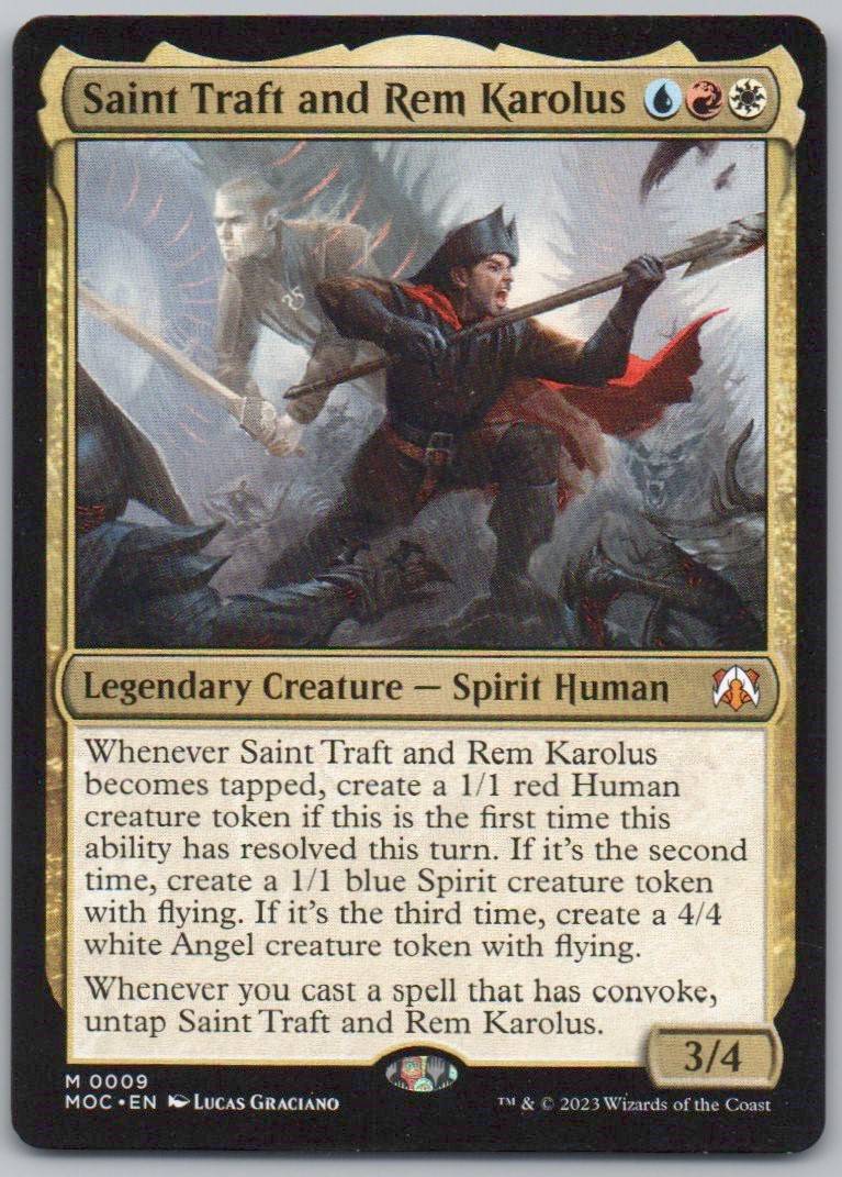 Saint Traft and Rem Karolus 9 Normal Legendary Card - March of the Machine