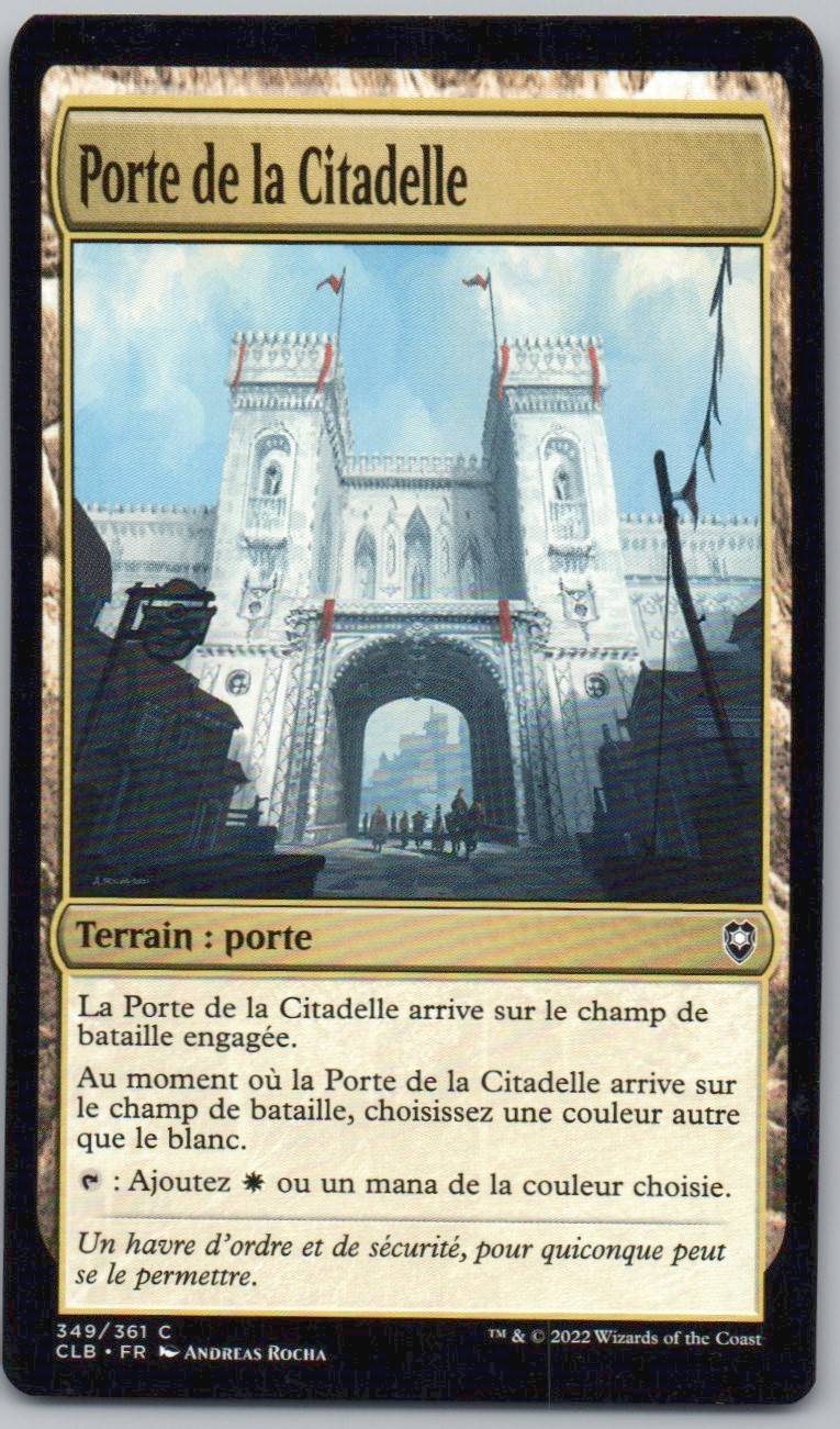 Citadel Gate 349 Normal Land Card - Commander Legends: Battle for Baldur's Gate