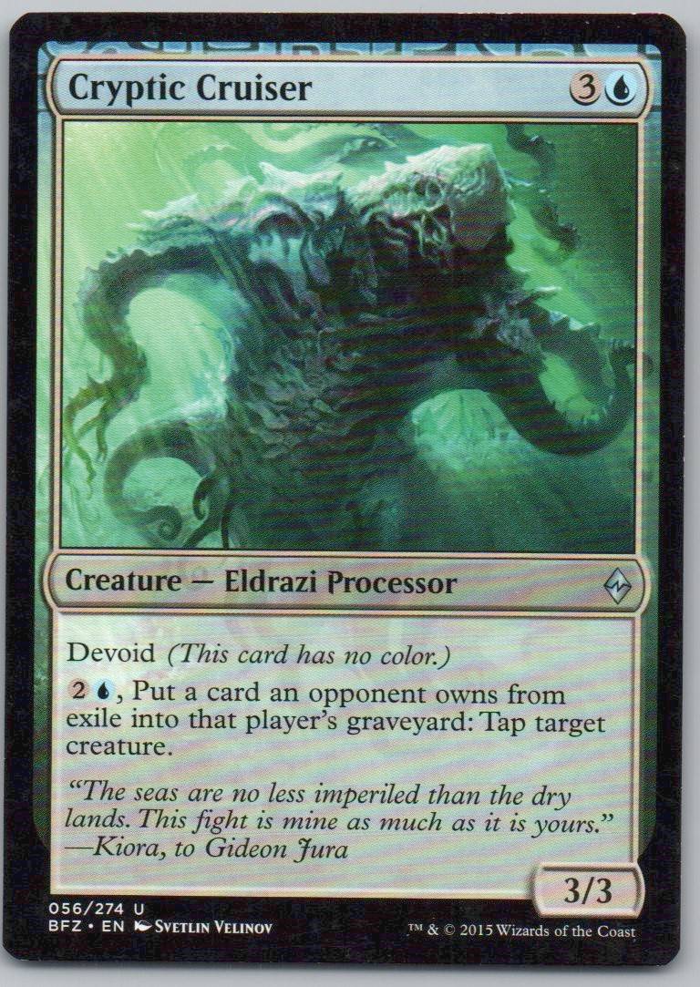 Cryptic Cruiser 56 Normal Creature Card - Battle for Zendikar