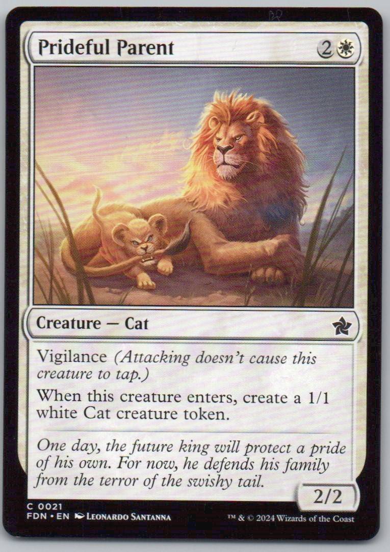 Prideful Parent 21 Normal Creature Card - Foundations