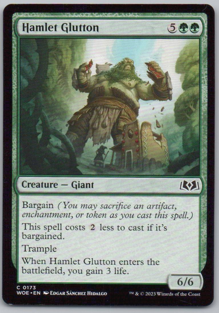 Hamlet Glutton 173 Normal Creature Card - Wilds of Eldraine
