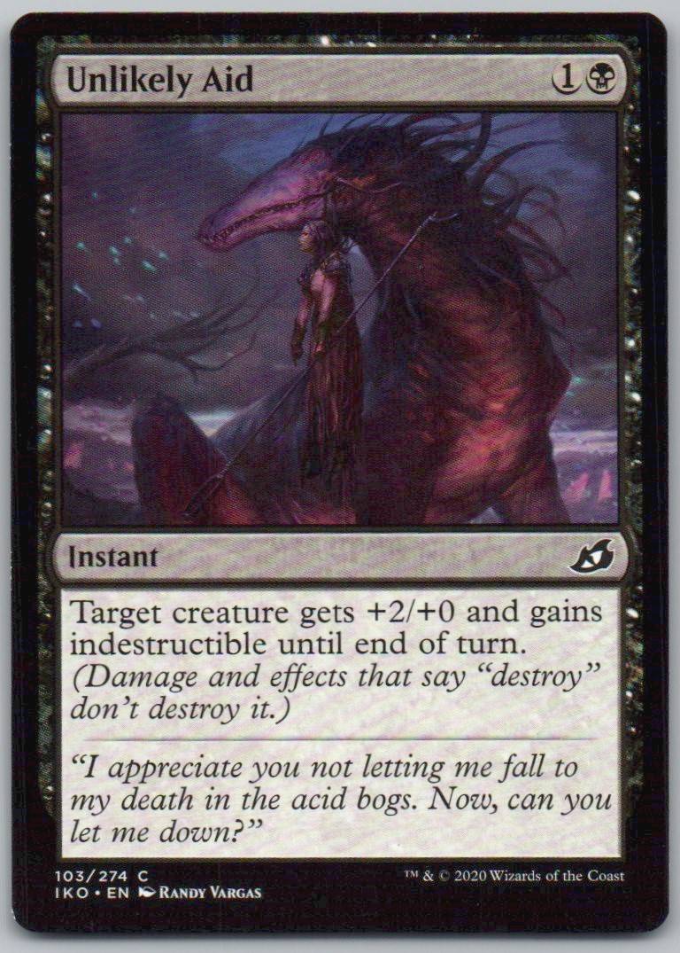 Unlikely Aid 103 0 Instant Card - Ikoria: Lair of Behemoths