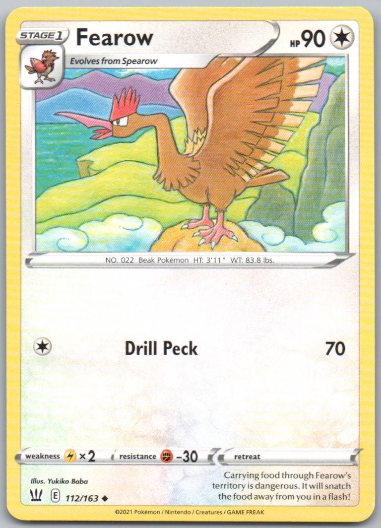 Fearow 112 Normal Colorless Card - Battle Styles