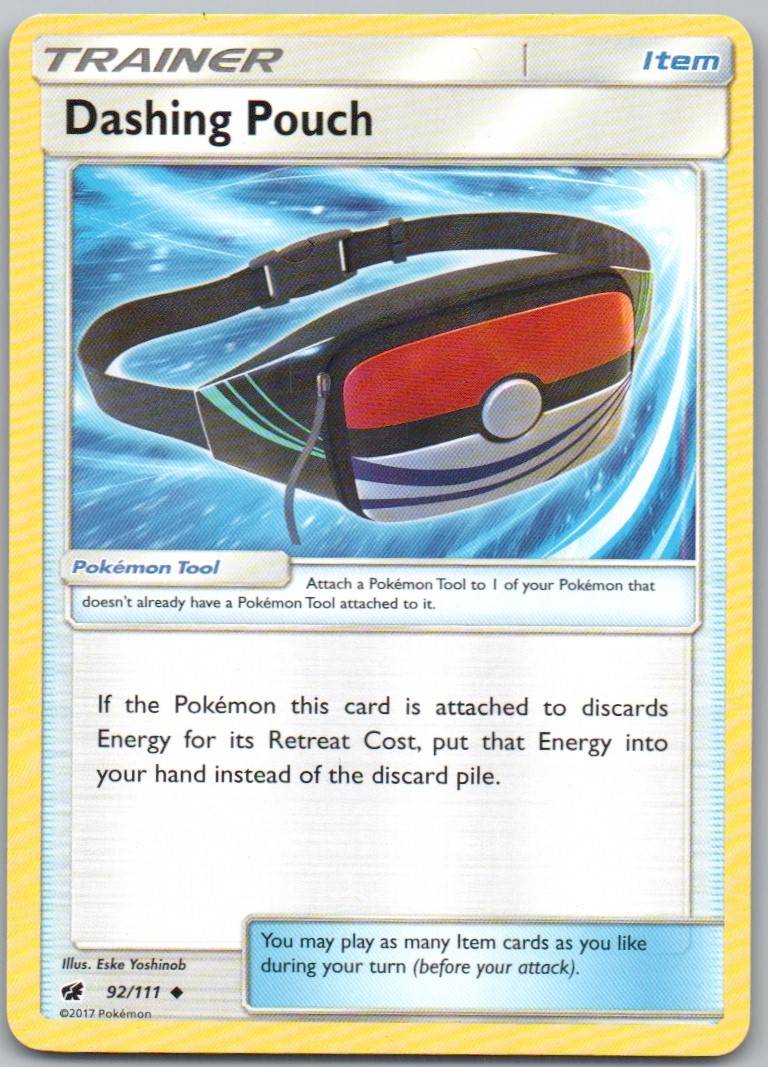 Dashing Pouch 92 Normal Trainer Card - Crimson Invasion