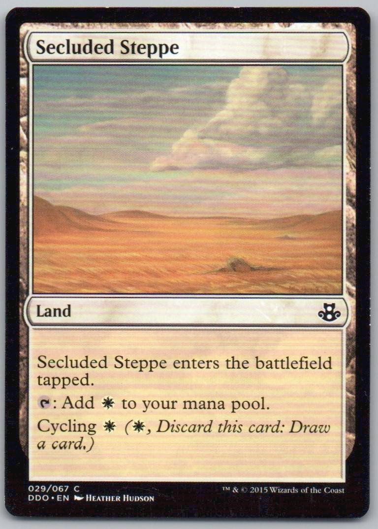 Secluded Steppe 29 Normal Land Card - Duel Decks: Elspeth vs. Kiora