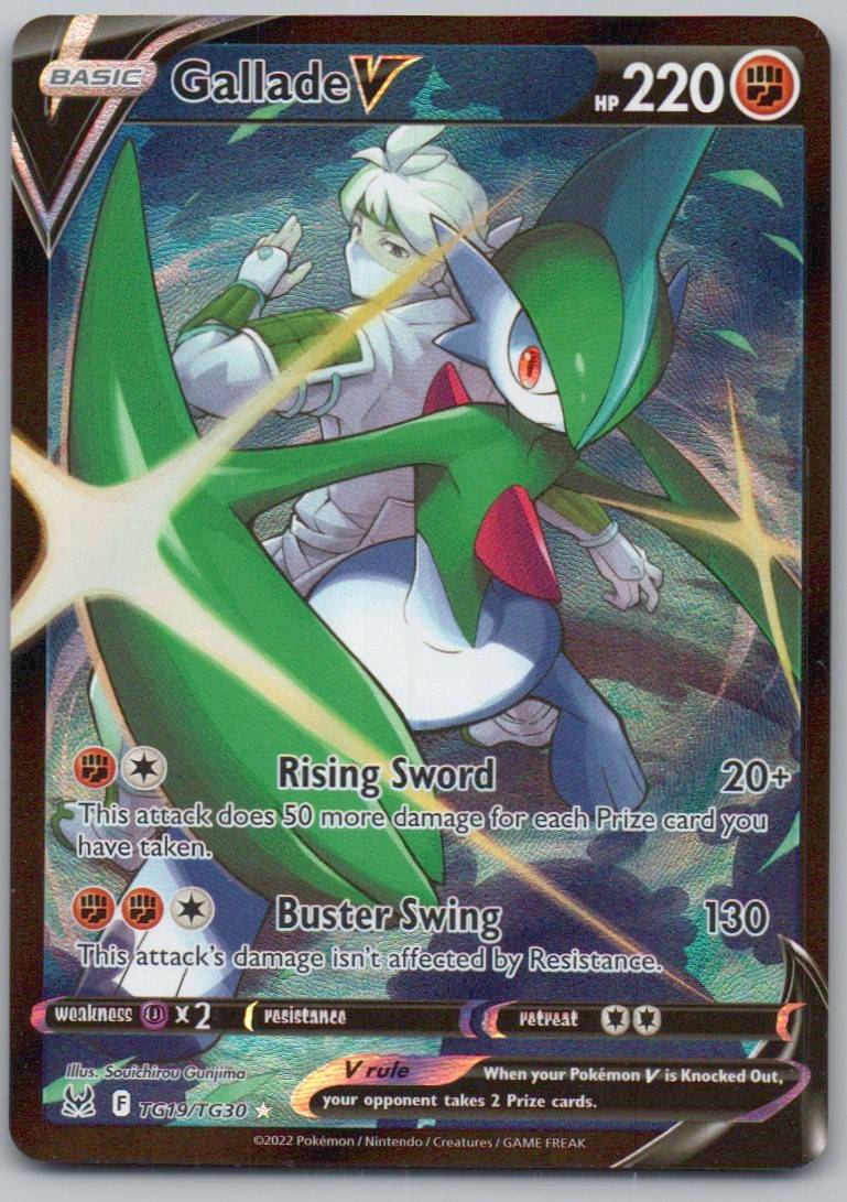 Gallade V TG19 Holo Fighting Card - Lost Origin