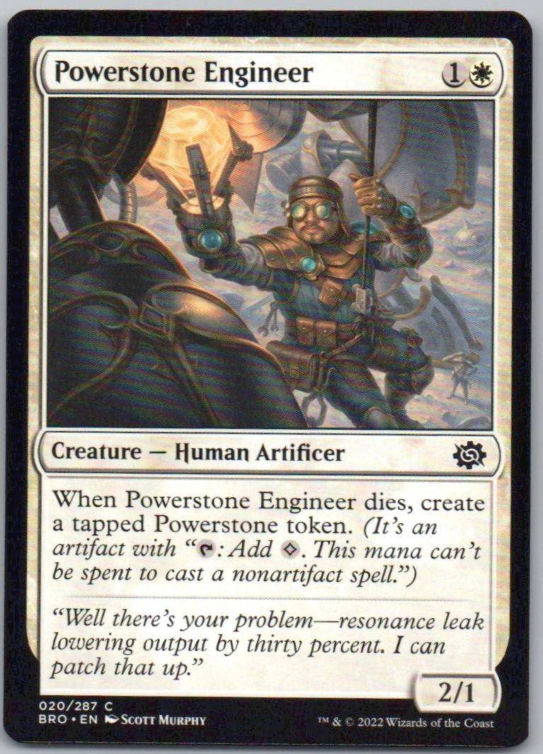 Powerstone Engineer 20 Normal Creature Card - The Brothers' War