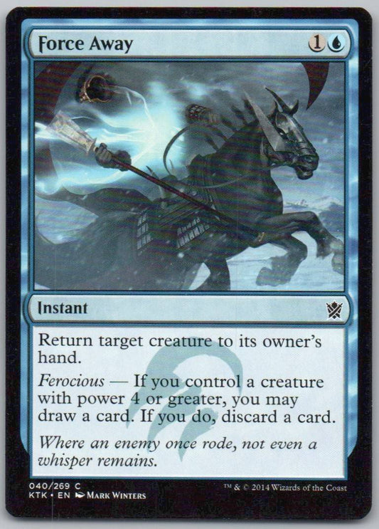 Force Away 40 Normal Instant Card - Khans of Tarkir