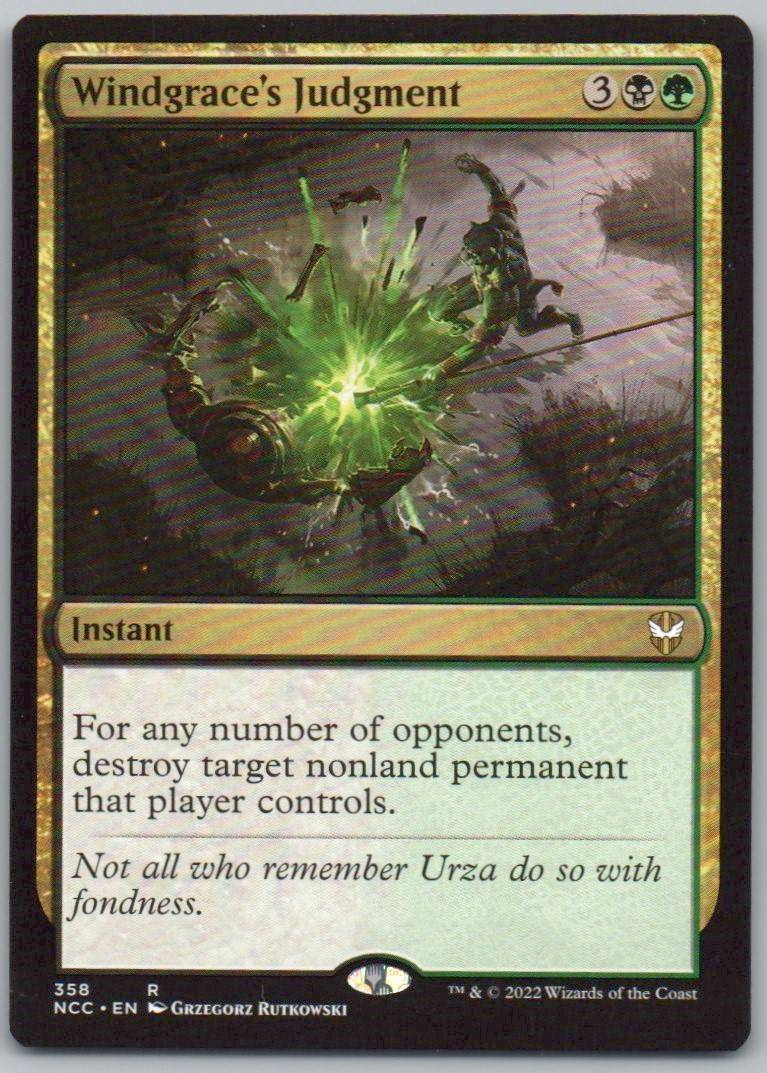 Windgrace's Judgment 358 Normal Legendary Card - Commander: Streets of New Capenna