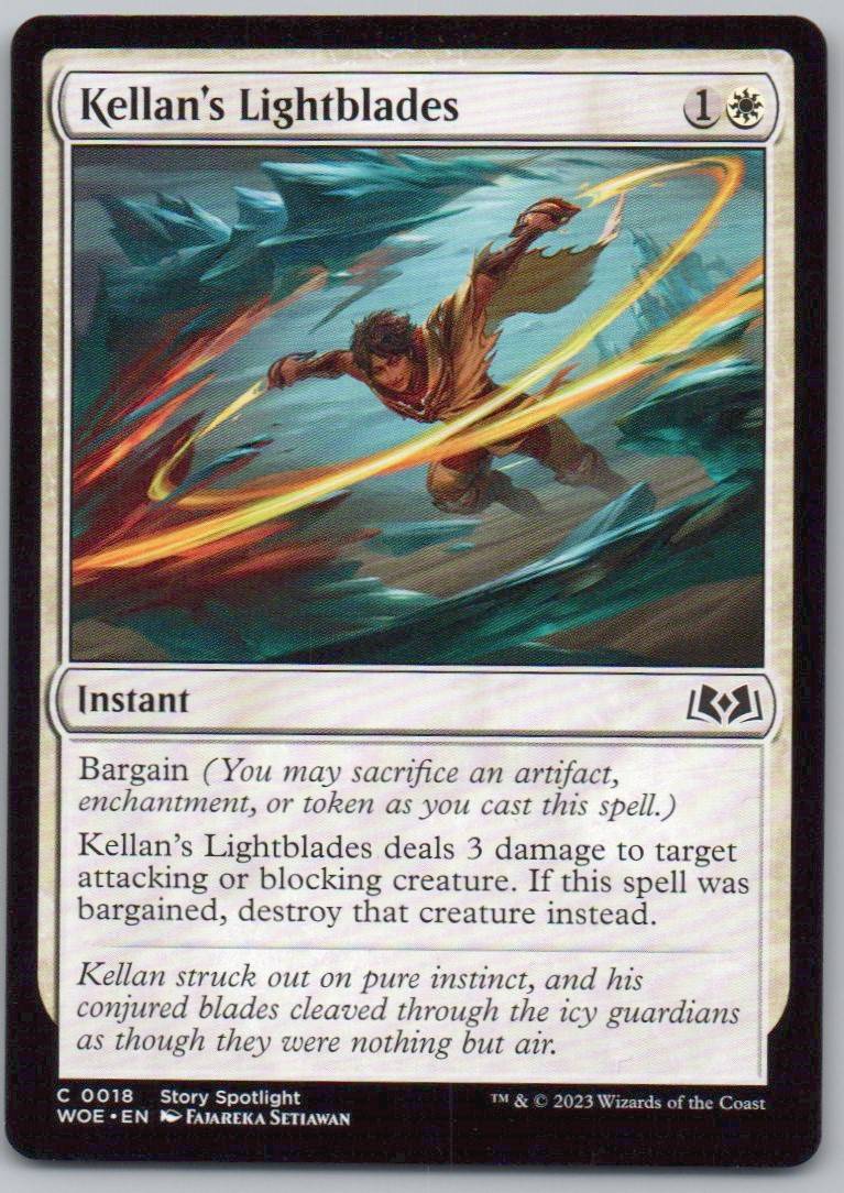 Kellan's Lightblades 18 Normal Instant Card - Wilds of Eldraine
