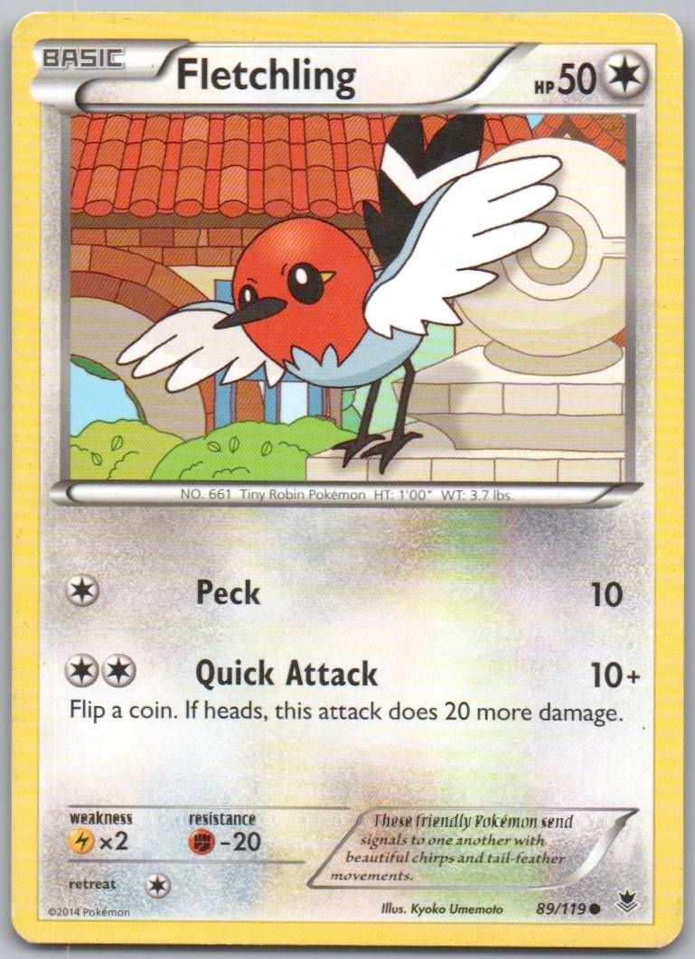 Fletchling 089 Normal Colorless Card - Phantom Forces