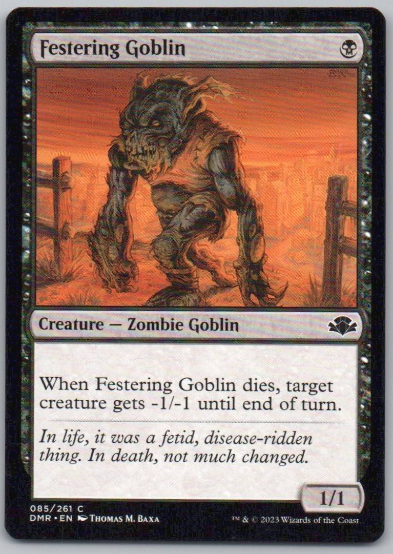 Festering Goblin 85 Normal Creature Card - Dominaria Remastered
