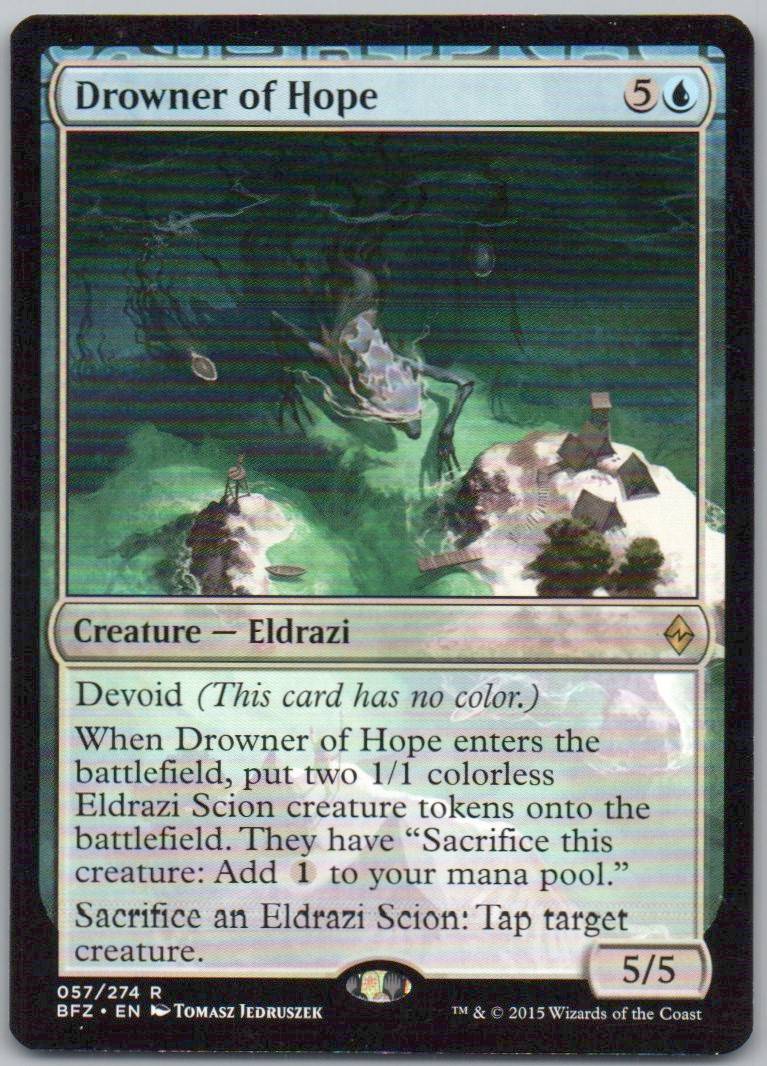 Drowner of Hope 57 Normal Creature Card - Battle for Zendikar
