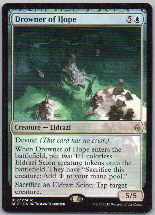 Drowner of Hope 57 Normal Creature Card - Battle for Zendikar