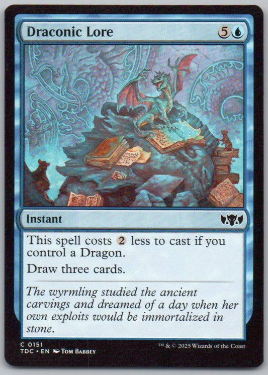 Draconic Lore 151 Normal Instant Card - Commander: Tarkir: Dragonstorm