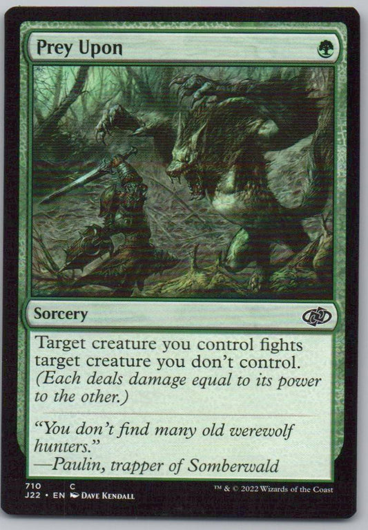 Prey Upon 710 0 Sorcery Card - Jumpstart 2022