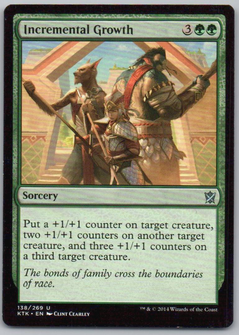 Incremental Growth 138 Normal Sorcery Card - Khans of Tarkir