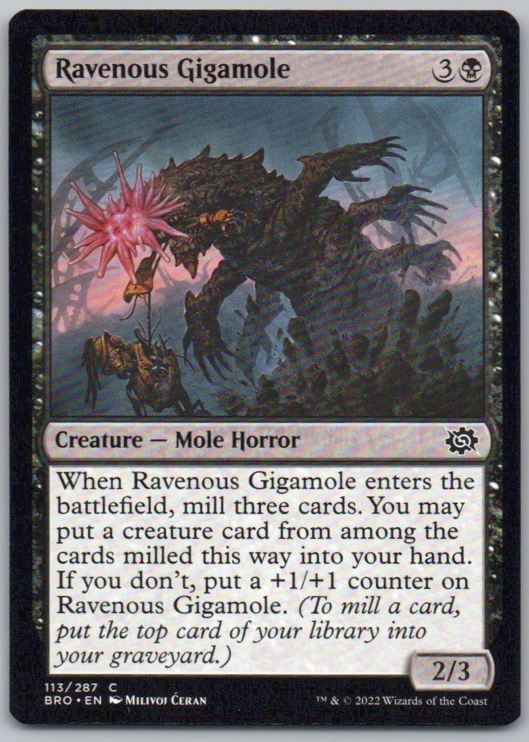 Ravenous Gigamole 113 Normal Creature Card - The Brothers' War