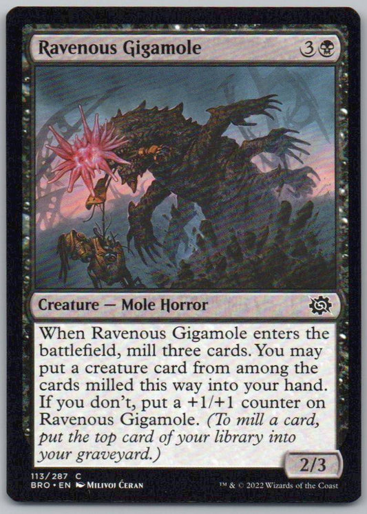 Ravenous Gigamole 113 Normal Creature Card - The Brothers' War