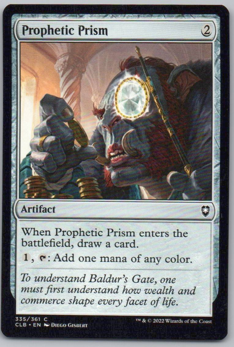 Prophetic Prism 335 Normal Artifact Card - Commander Legends: Battle for Baldur's Gate