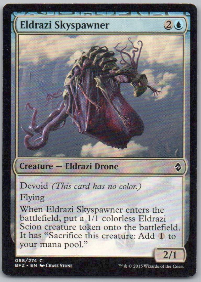 Eldrazi Skyspawner 58 Normal Creature Card - Battle for Zendikar