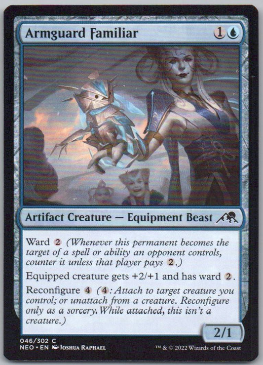 Armguard Familiar 46 Normal Artifact Card - Kamigawa: Neon Dynasty