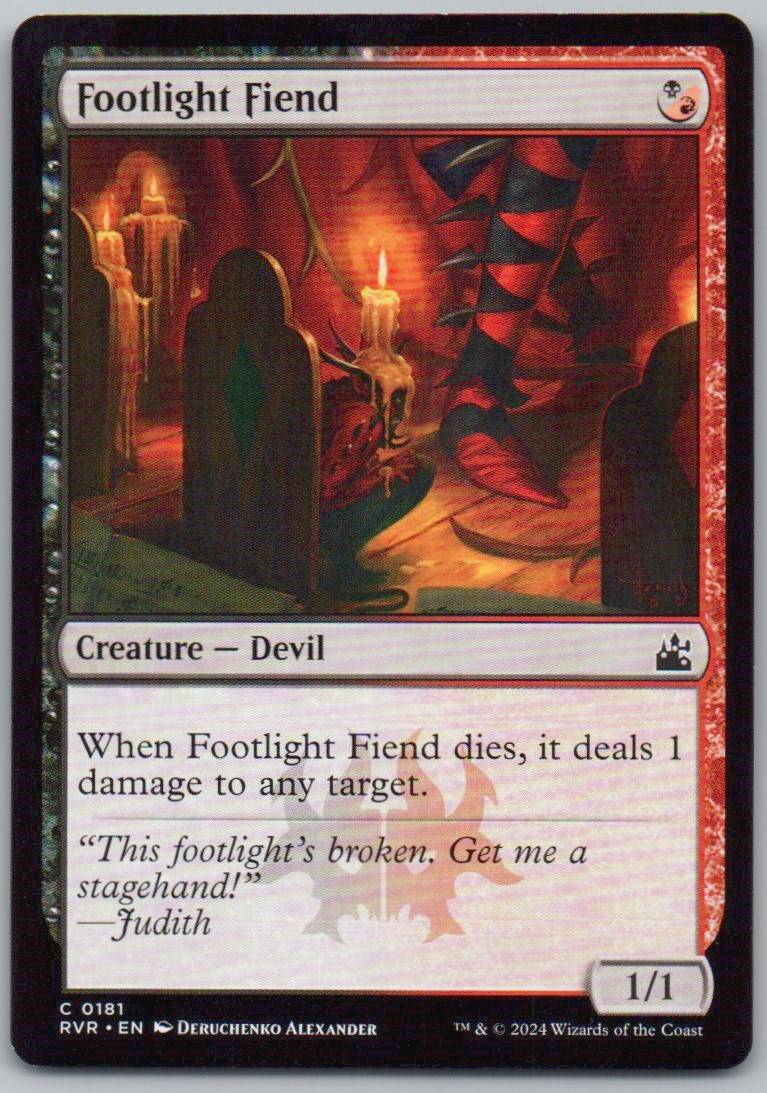 Footlight Fiend 181 Normal Creature Card - Ravnica Remastered