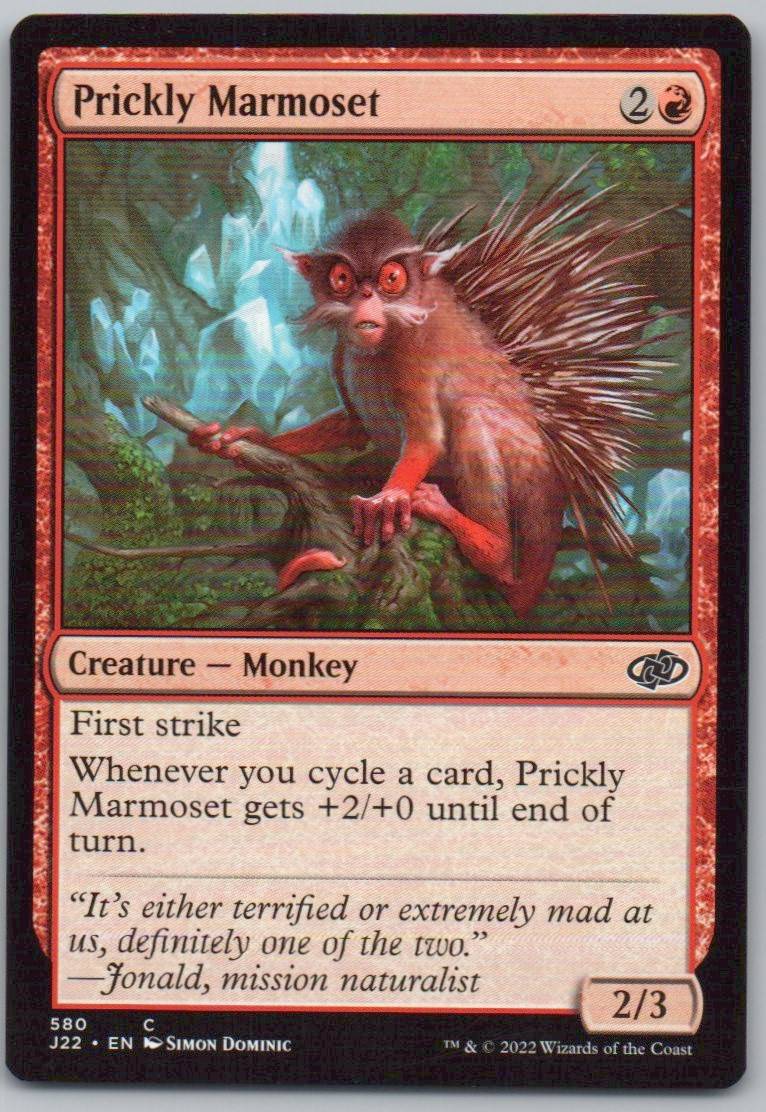 Prickly Marmoset 580 0 Creature Card - Jumpstart 2022