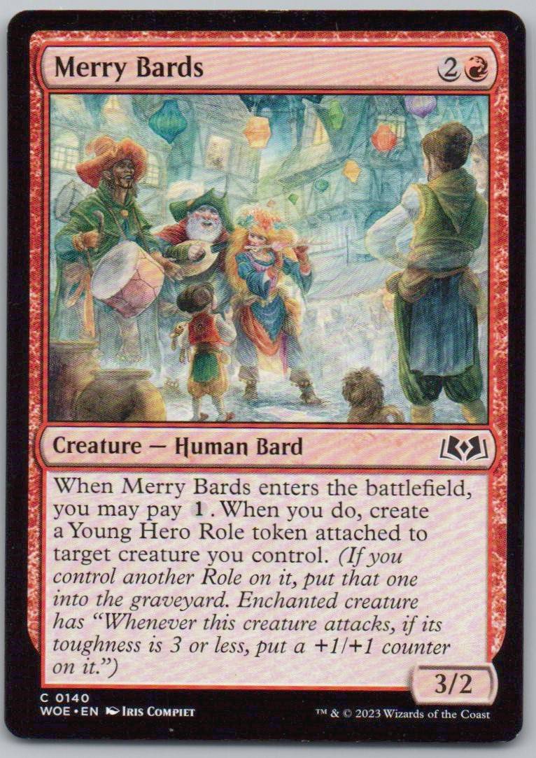 Merry Bards 140 Normal Creature Card - Wilds of Eldraine