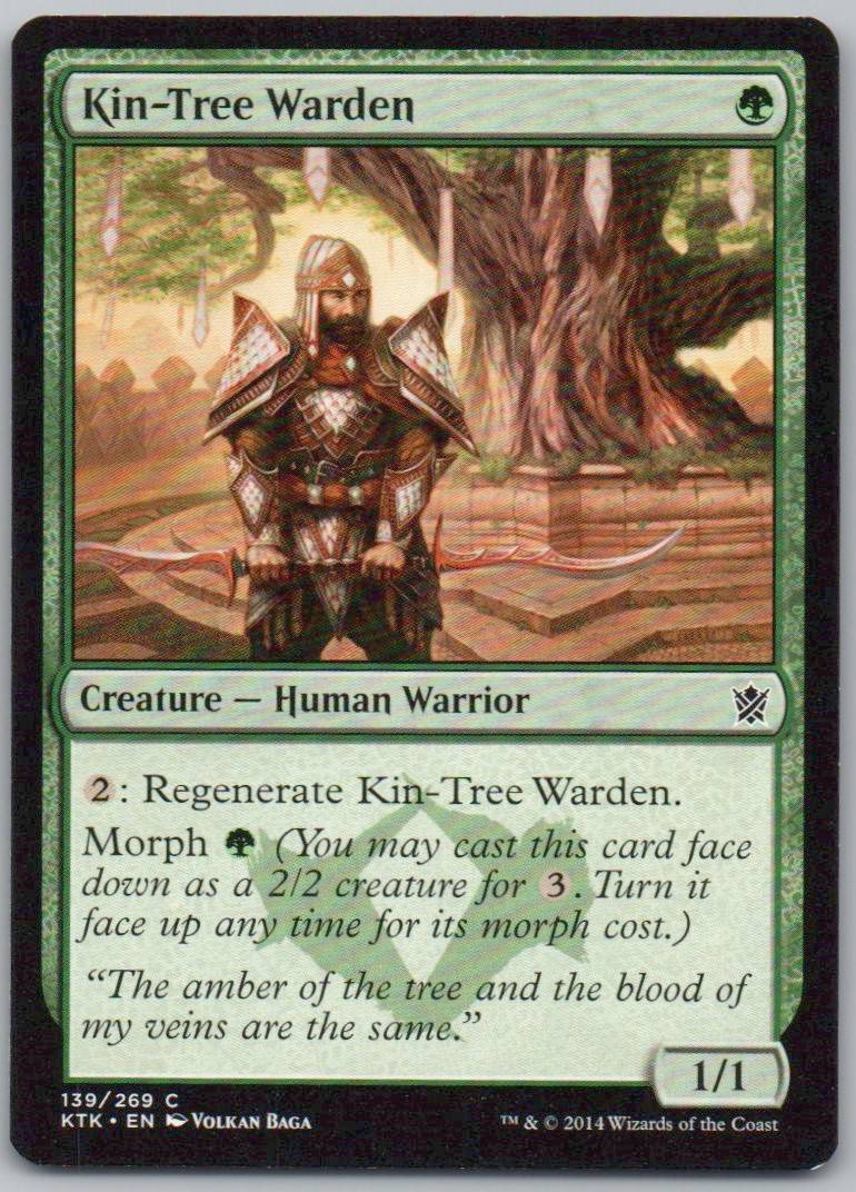 Kin-Tree Warden 139 Normal Creature Card - Khans of Tarkir