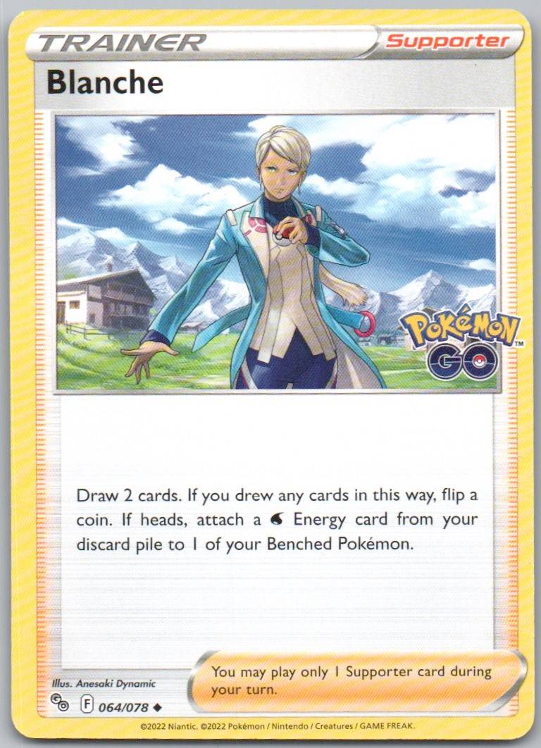 Blanche 064 Normal Trainer Card - Pokemon GO