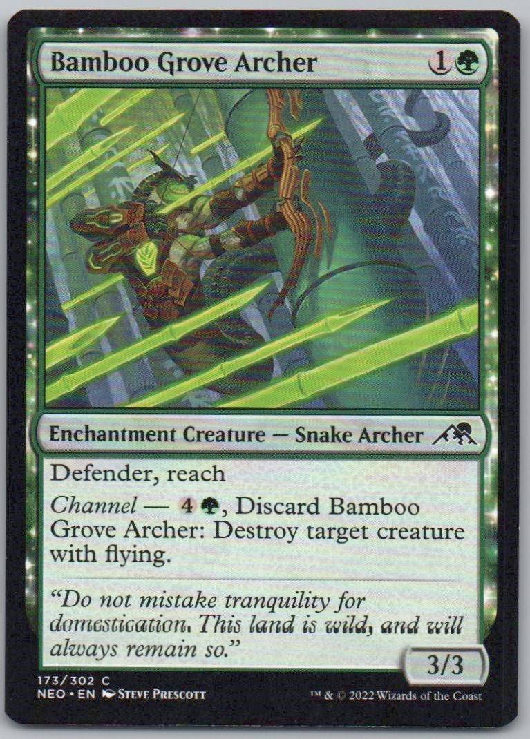 Bamboo Grove Archer 173 Normal Enchantment Card - Kamigawa: Neon Dynasty