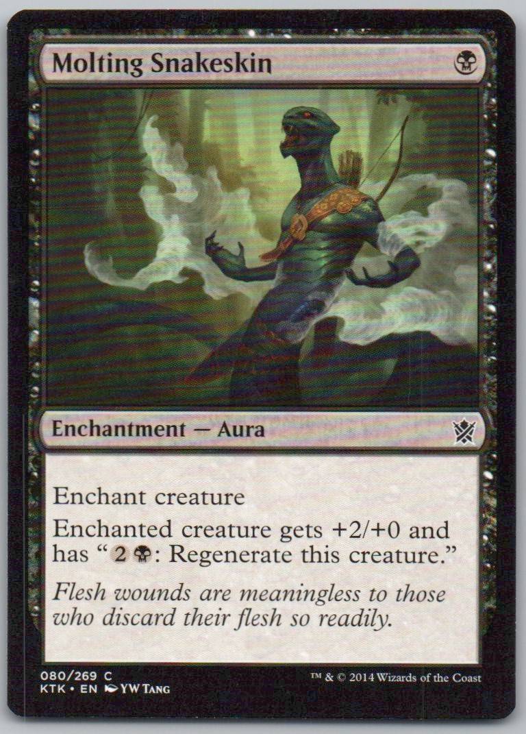 Molting Snakeskin 80 Normal Enchantment Card - Khans of Tarkir
