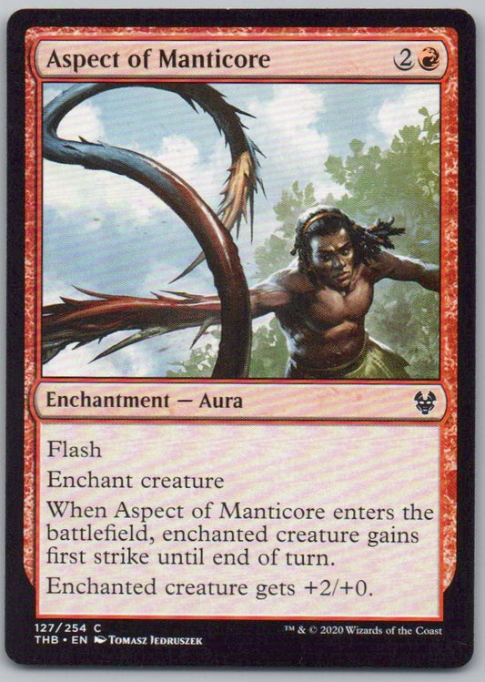 Aspect of Manticore 127 Normal Enchantment Card - Theros Beyond Death