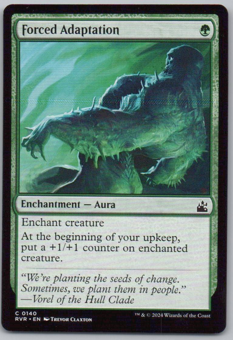 Forced Adaptation 140 Normal Enchantment Card - Ravnica Remastered