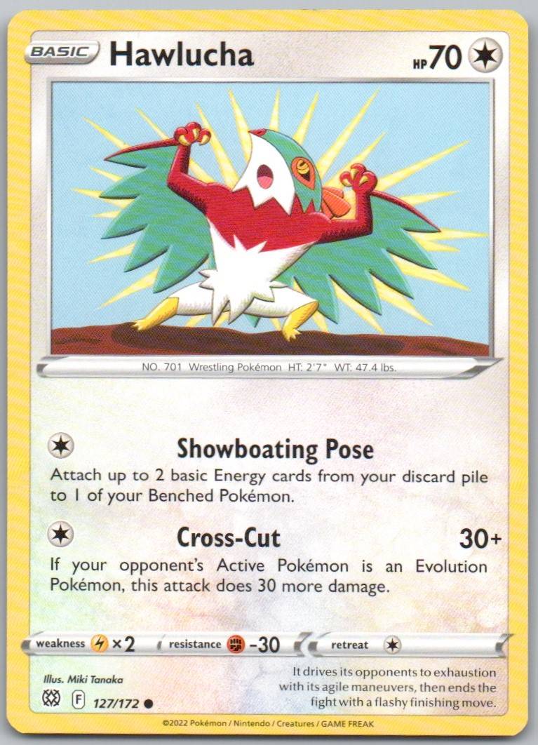 Hawlucha 127 Normal Colorless Card - Brilliant Stars