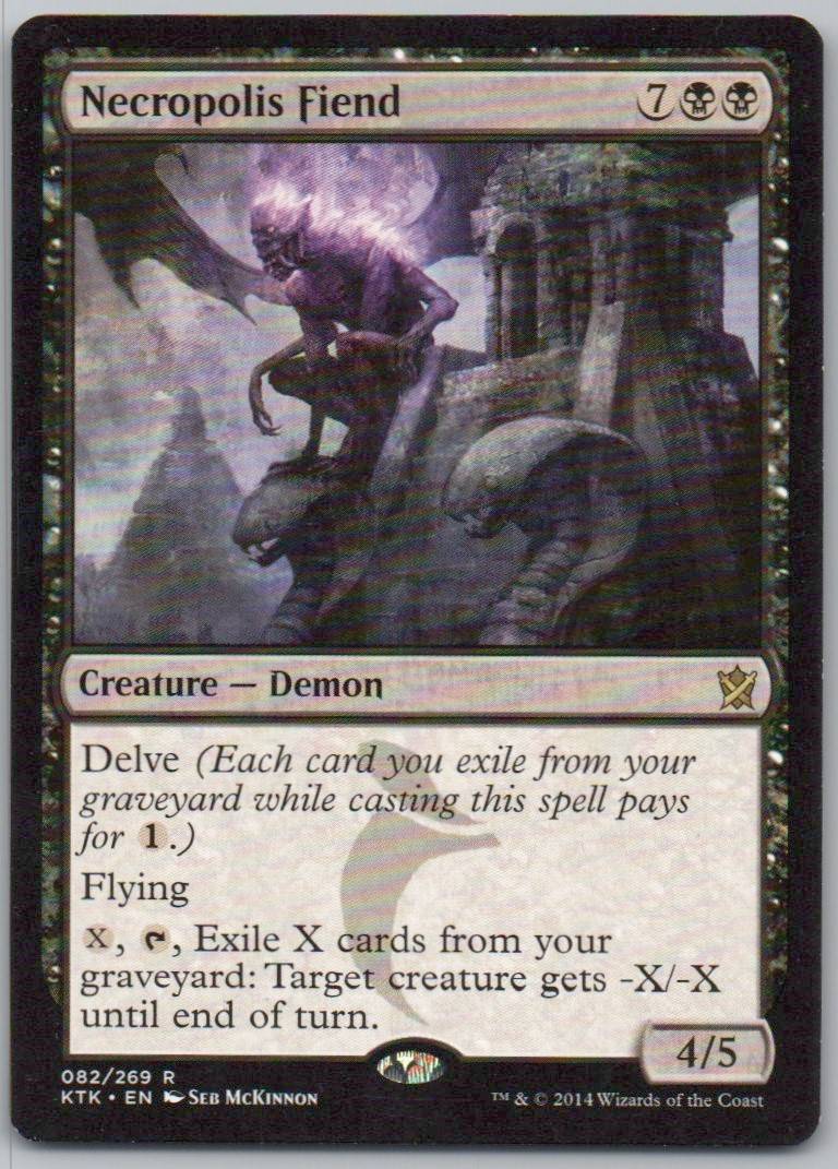 Necropolis Fiend 82 Normal Creature Card - Khans of Tarkir