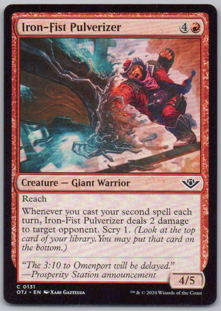 Iron-Fist Pulverizer 131 Normal Creature Card - Outlaws of Thunder Junction