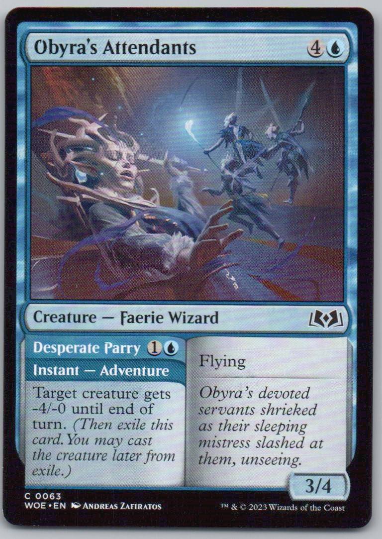 Obyra's Attendants 63 Normal Creature Card - Wilds of Eldraine