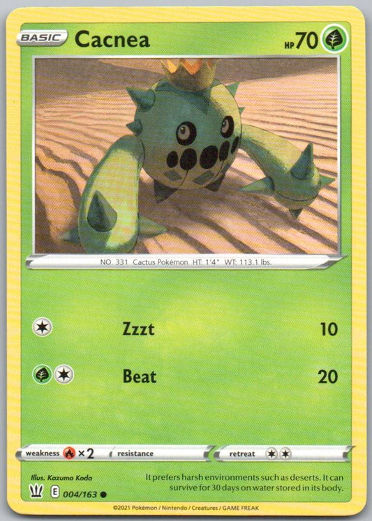 Cacnea 004 Normal Grass Card - Battle Styles