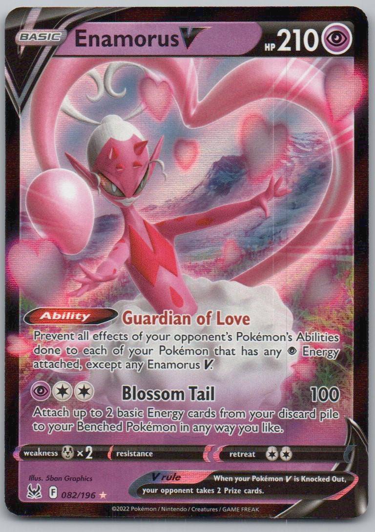 Enamorus V 082 Holo Psychic Card - Lost Origin
