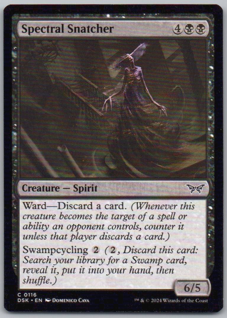 Spectral Snatcher 116 Normal Creature Card - Duskmourn: House of Horror