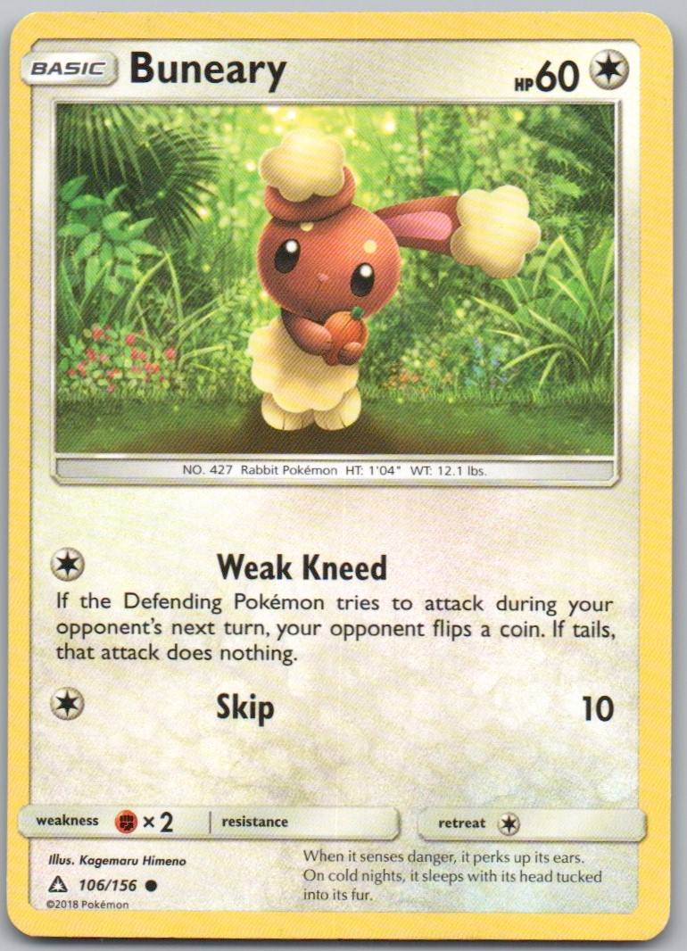 Buneary 106 Normal Colorless Card - Ultra Prism