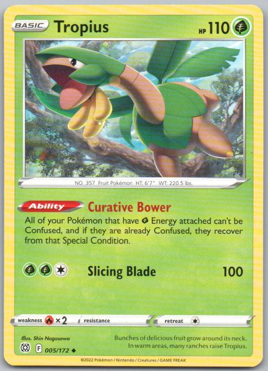 Tropius 005 Normal Grass Card - Brilliant Stars