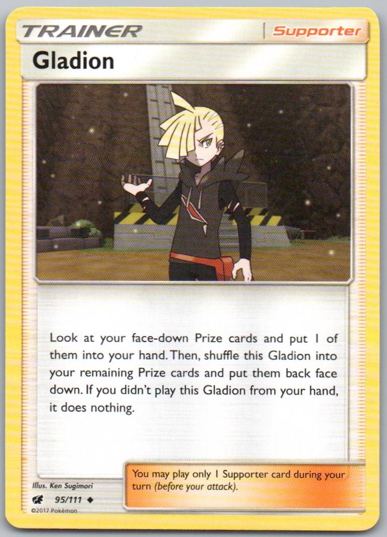 Gladion 95 Normal Trainer Card - Crimson Invasion