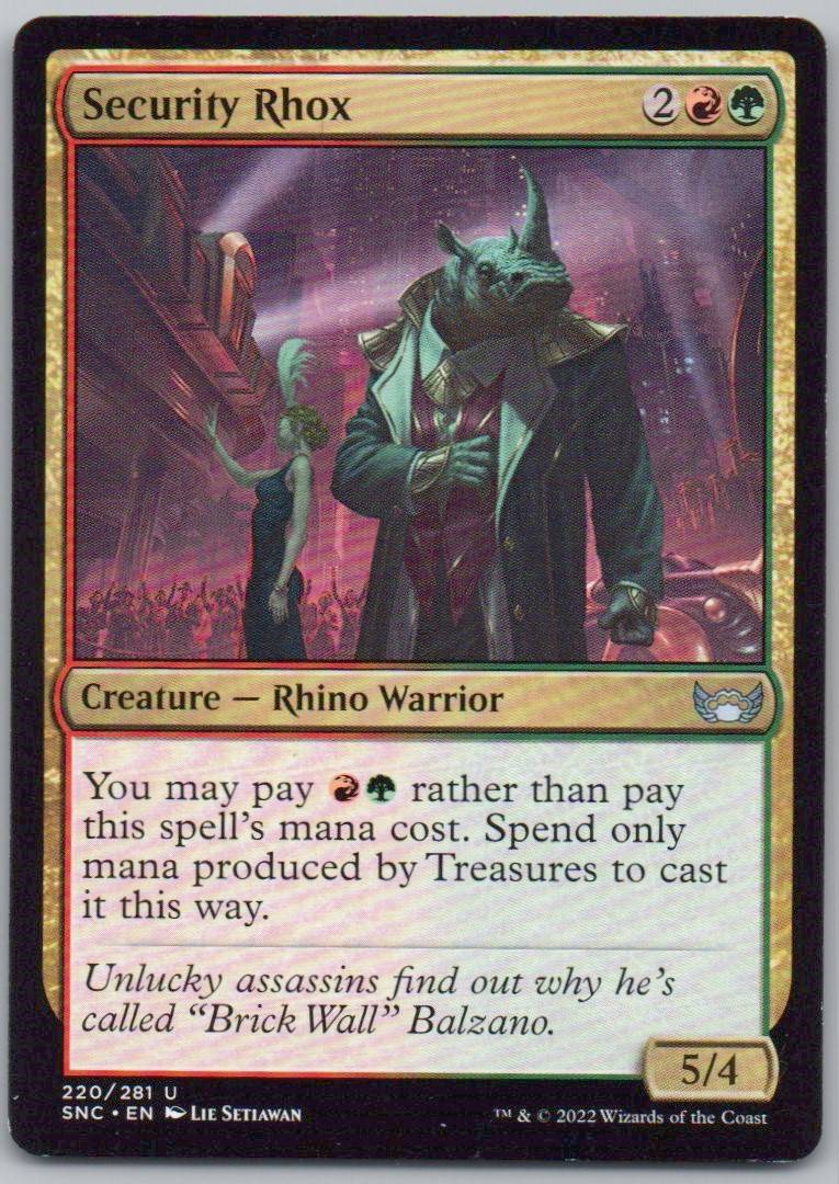 Security Rhox 220 Normal Creature Card - Streets of New Capenna